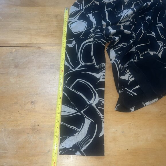 JOSEPH RIBKOFF Cowl Neck Tunic Top Black White Knit  Pockets NEW $199 Sz S/M - Picture 9 of 12